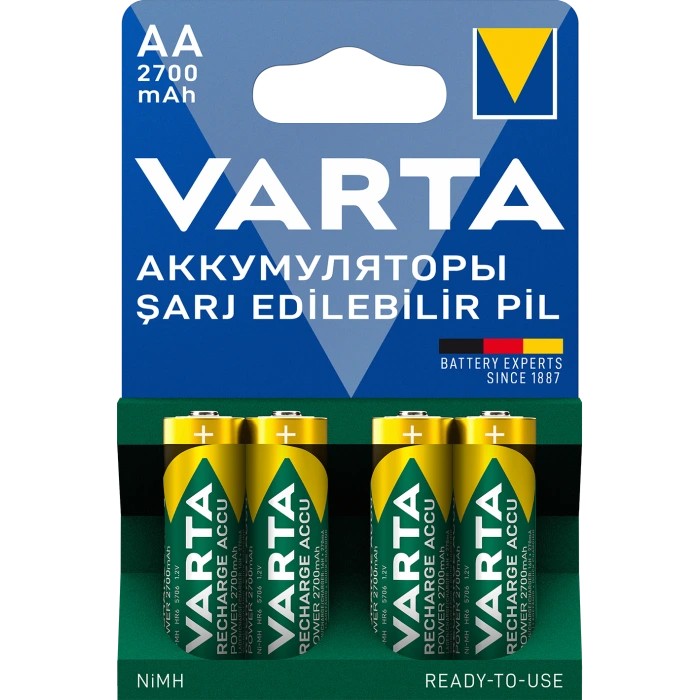 Акумулятор VARTA ACCU AA 2700mAh BLI 4 NI-MH
