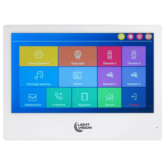 Відеодомофон Light Vision SINGAPORE WiFi FHD WHITE (AI) 10