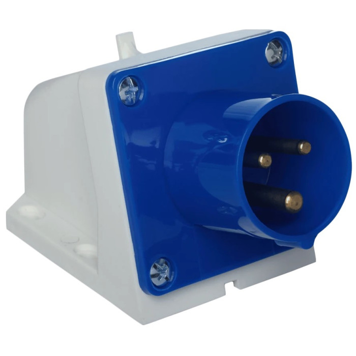 Розетка стаціонарна настінна UEA 513 16А 220В 2Р+Е IP44