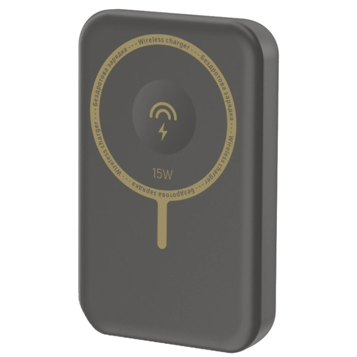 Повербанк з бездротовою зарядкою VIDEX VPB-W102 PD20W Grey 10000mAh