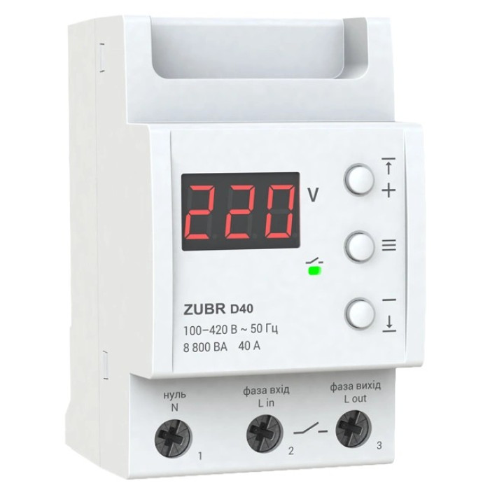 Реле напруги ZUBR D40
