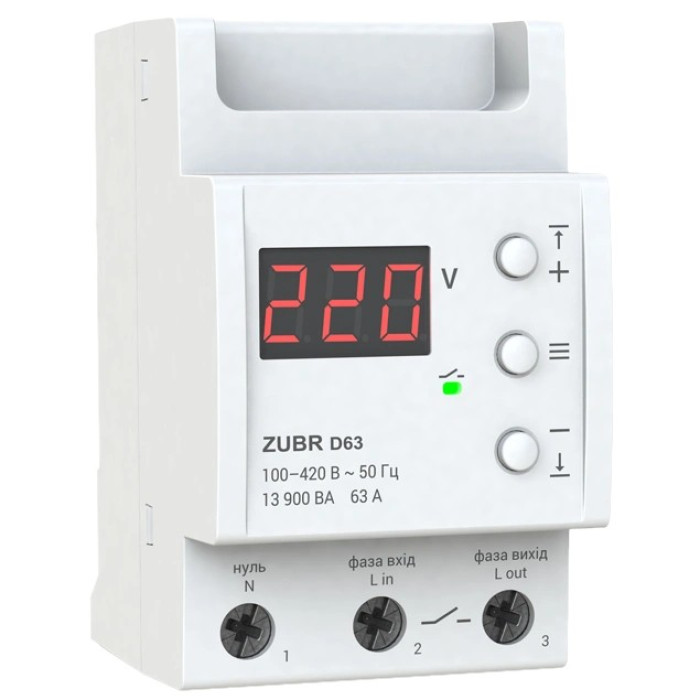 Реле напруги ZUBR D63